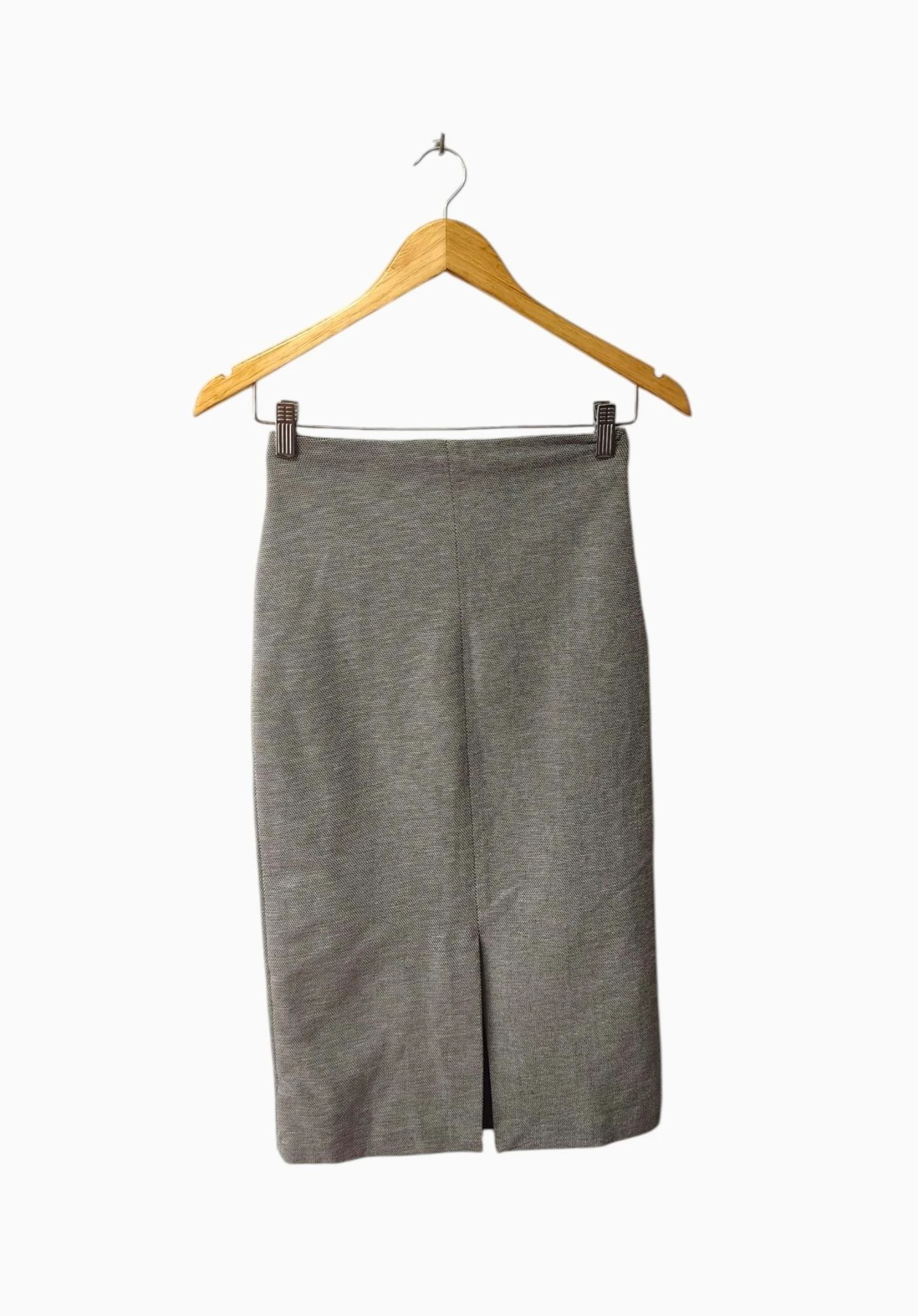 Falda de tubo gris Mango mujer Talla XS